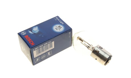 Лампа автомобільна галогенова S1 12V 25/25W BA20d Pure Light WS - BOSCH 1 987 302 106