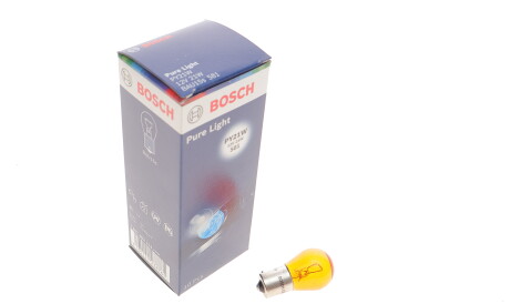 Лампа автомобильная PY21W 12V 21W BAU15s - (0015449144, 0015449194, 3345133) BOSCH 1987302213