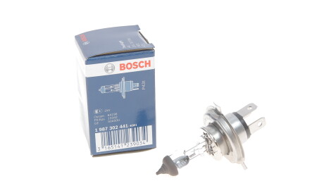 Лампа автомобільна галогенова H4 24V 75/70W P43t Standard/Halogen Bilux - BOSCH 1 987 302 441