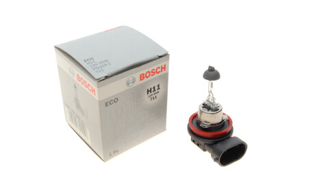 Лампа автомобильная галогеновая H11 12V 55W PGJ19-2 Eco WS - (1382496, 63121382496) BOSCH 1987302806