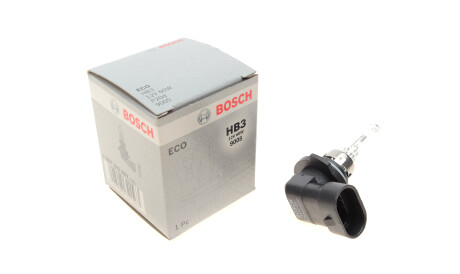 Лампа автомобільна галогенова HB3 12V 60W P20d Eco WS - (9098113046, 90981YZZAE) BOSCH 1987302807