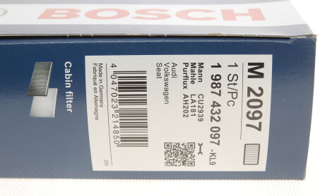 Фото 4 - Фільтр салону BOSCH 1 987 432 097 (1987432097)