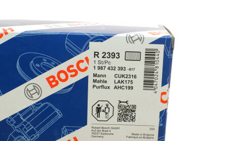 Фото 6 - Фільтр салону BOSCH 1 987 432 393 (1987432393)