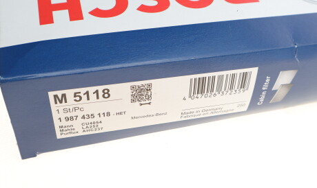 Фото 2 - Фильтр салона BOSCH 1 987 435 118 (1987435118)