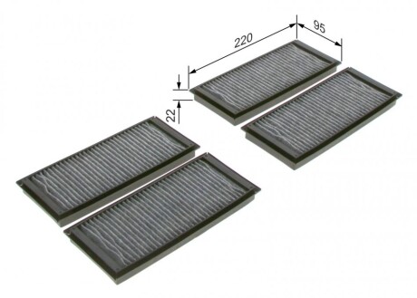 Фото 5 - Фільтр салону BOSCH 1987435587