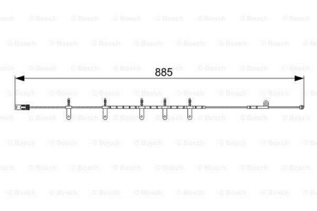 Сигнализатор, износ тормозных колодок - (34356761447, 34356778175) BOSCH 1 987 473 015