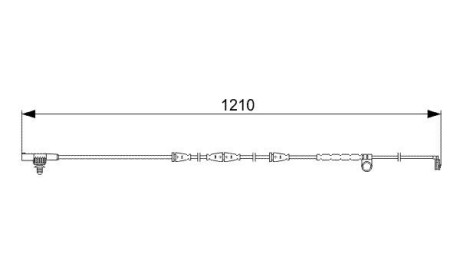 Датчик зносу гальмівних колодок (передніх) Land Rover Range Rover 05-13 1 987 473 054 - (sem500090, sem500026) BOSCH 1 987 473 054 (фото 1)