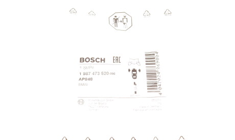 Фото 2 - Датчик износа тормозных колодок BOSCH 1 987 473 520 (1987473520)