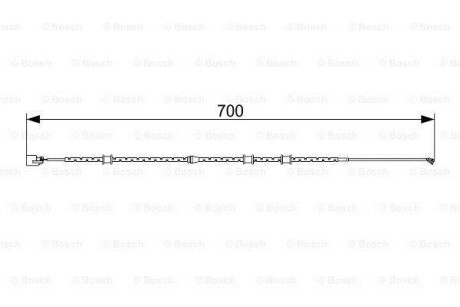 Фото 6 - Датчик износа тормозных колодок BOSCH 1 987 473 554 (1987473554)