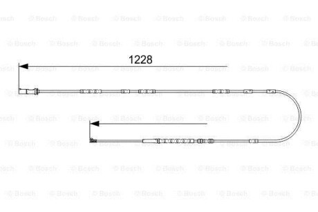 Фото 6 - Датчик зносу гальмівних колодок BOSCH 1 987 473 571 (1987473571)