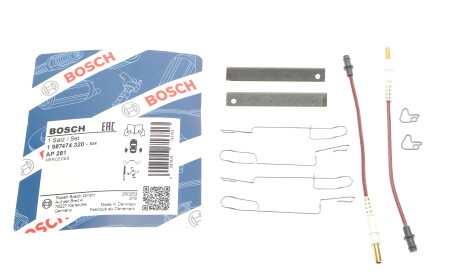 Фото 2 - Комплектующая колодок BOSCH 1 987 474 320 (1987474320)