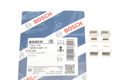 Фото 2 - Комплектующая колодок BOSCH 1 987 474 428 (1987474428)