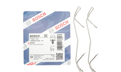 Фото 2 - Комплектуюча колодок BOSCH 1 987 474 432 (1987474432)