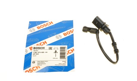 Датчик износа тормозных колодок задних Audi A6 A7 Porsche Macan 10- (L=215mm) - (4G0615121) BOSCH 1 987 474 489