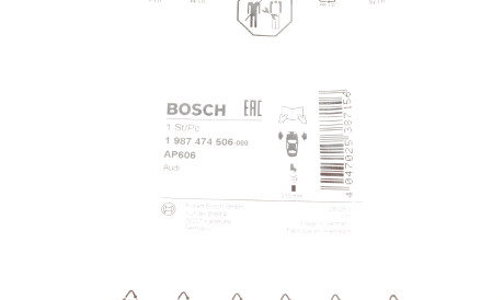 Фото 2 - Датчик зносу гальмівних колодок BOSCH 1 987 474 506 (1987474506)