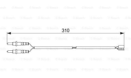 Датчик зносу гальмівних колодок - (443303) BOSCH 1987474519 (фото 1)