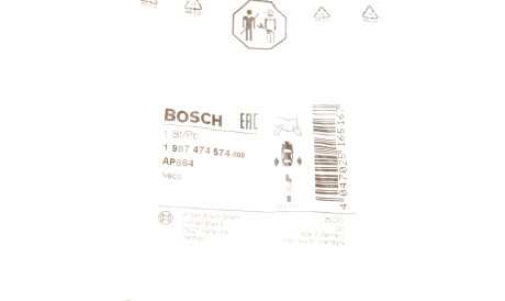 Фото 2 - Датчик зносу гальмівних колодок BOSCH 1 987 474 574 (1987474574)