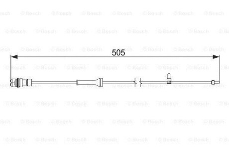 Датчик зносу гальмівних колодок - ((98661236500)) BOSCH 1987474592