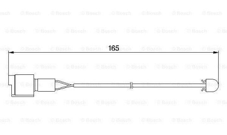 Сигнализатор, износ тормозных колодок - (34351179821, 34351180780, 34212225229) BOSCH 1987474903