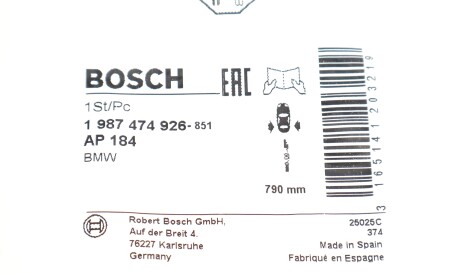 Фото 2 - Датчик износа тормозных колодок BOSCH 1987474926