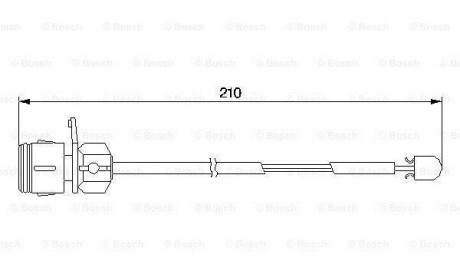 Сигнализатор, износ тормозных колодок - (441919351A) BOSCH 1987474938 (фото 1)