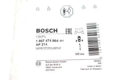 Фото 2 - Датчик износа тормозных колодок BOSCH 1 987 474 964 (1987474964)