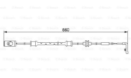 Сигнализатор, износ тормозных колодок - (6238388, 90497051) BOSCH 1987474972