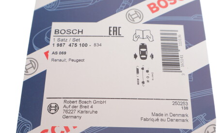 Фото 3 - Комплектуюча колодок BOSCH 1 987 475 100 (1987475100)
