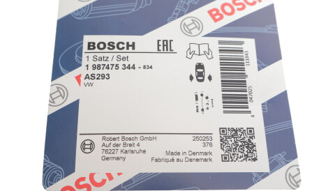 Фото 3 - Комплектуюча колодок BOSCH 1 987 475 344 (1987475344)