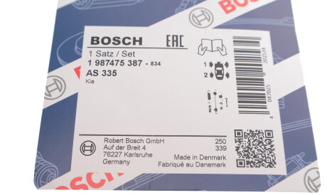 Фото 3 - Комплектуюча колодок BOSCH 1 987 475 387 (1987475387)