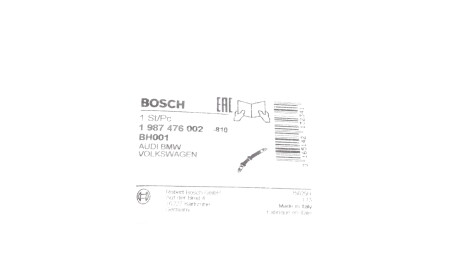 Фото 2 - Гальмівний шланг BOSCH 1 987 476 002 (1987476002)