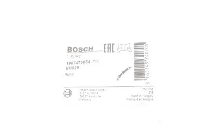 Шланг гальмівний задній BMW X5 (E53) 00-06 - (34301165765) BOSCH 1 987 476 054