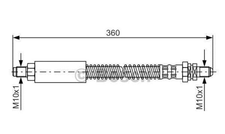 Тормозной шланг - BOSCH 1987476094