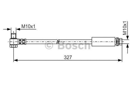 Тормозной шланг - (1051091, 1071940, 97BG2C338AB) BOSCH 1 987 476 095