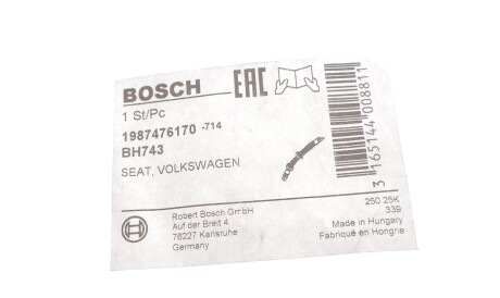 Фото 2 - Гальмівний шланг BOSCH 1 987 476 170 (1987476170)