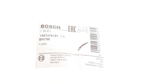 Фото 2 - Гальмівний шланг BOSCH 1 987 476 181 (1987476181)