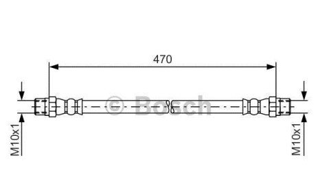 Гальмівний шланг - (0014289535, 1234209128, 1428953500) BOSCH 1987476392