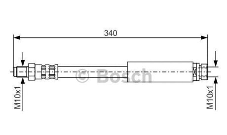 Тормозной шланг - (7091549, 95GB2078AA) BOSCH 1987476433