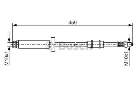 Тормозной шланг - (480636, ZF07567861, 7567861) BOSCH 1 987 476 462