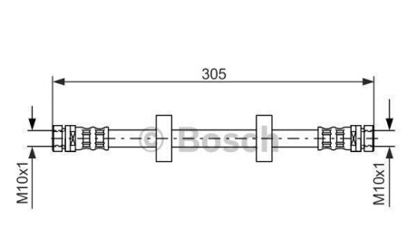 Тормозной шланг - BOSCH 1987476562