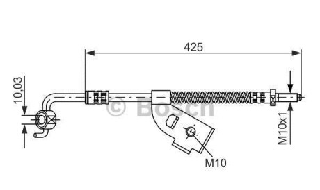 Тормозной шланг - BOSCH 1987476567