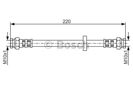 Тормозной шланг - (71736920, 7619751, 7667806) BOSCH 1 987 476 633