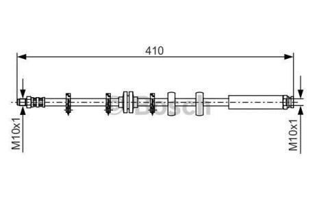 Тормозной шланг - (0046448591, 46421964, 46448591) BOSCH 1 987 476 639