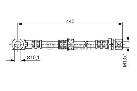 Тормозной шланг - (562351, 562353, 90251615) BOSCH 1 987 476 694
