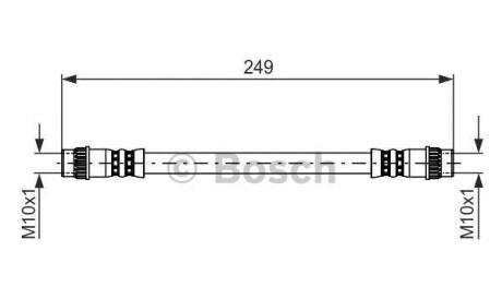 Тормозной шланг - BOSCH 1987476708