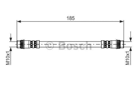 Тормозной шланг - (8200572102, 8200045573, 8200781807) BOSCH 1 987 476 711