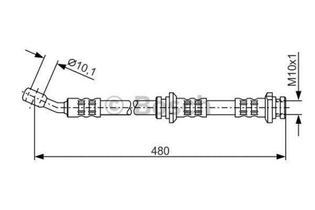 Тормозной шланг - BOSCH 1 987 476 802