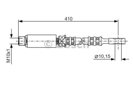 Тормозной шланг - (0562377, 562377, 90498319) BOSCH 1 987 476 805