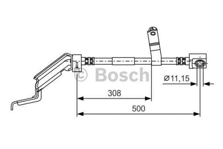 Тормозной шланг - (04797620, 4797620) BOSCH 1 987 476 866