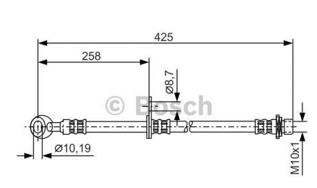 Тормозной шланг - BOSCH 1987476891